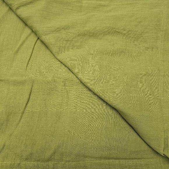 Florabella Throw Saffron Ikat Tie Dye SIlk  Linen Backed Tassels 42 x 70 - Picture 6 of 12